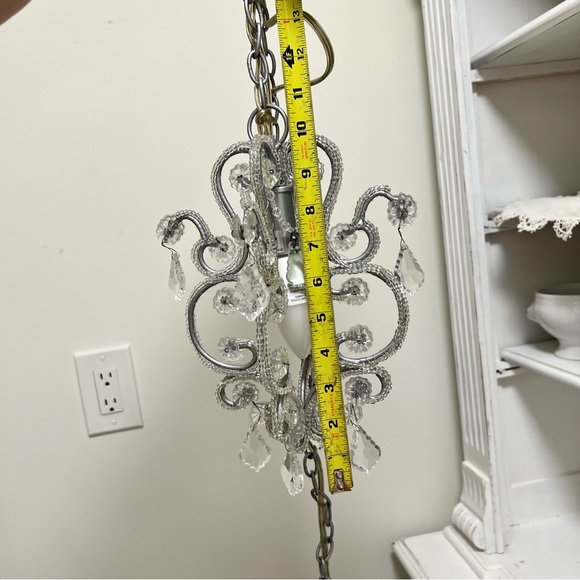 Hanging Chandelier Jewel Beaded Ceiling Pendant Light Shade - Picture 11 of 16